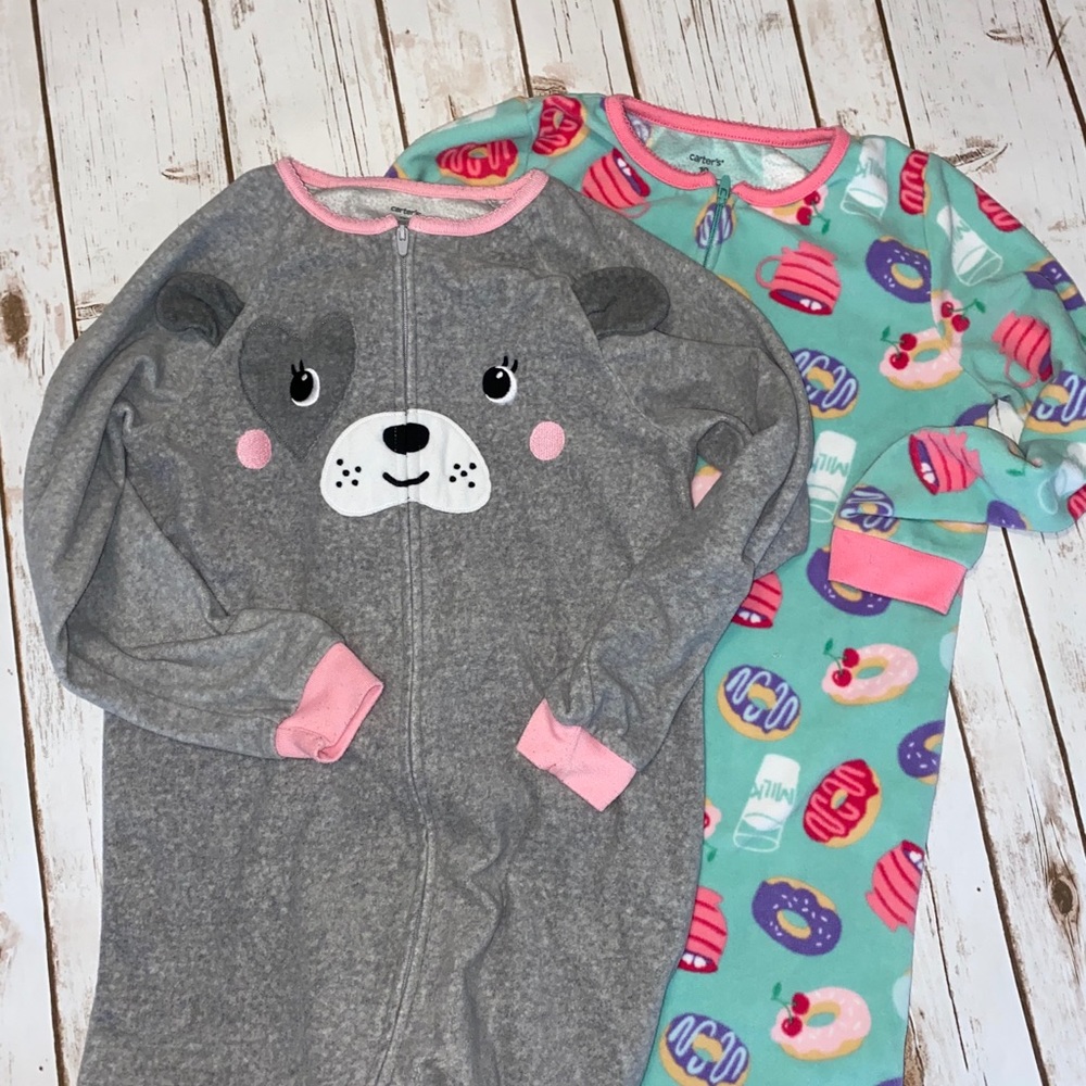 2 pair size 10 footie Pjs